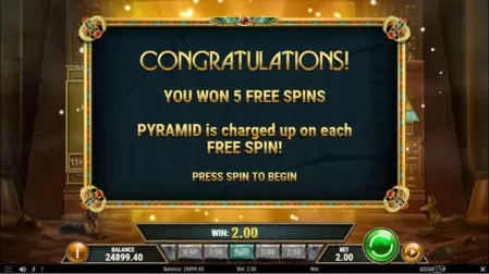 Golden Osiris slot screenshot 3