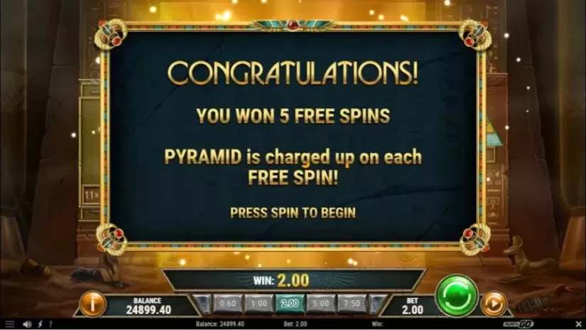Golden Osiris slot screenshot 3