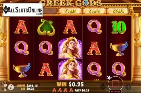 Win Screen 3. Greek Gods (Pragmatic Play) from Pragmatic Play