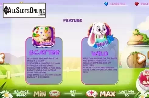 Special symbols screen