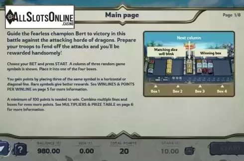 Rules screen