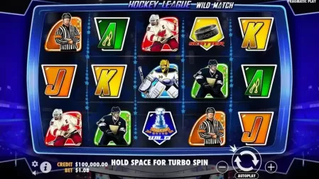 Hockey League Wild Match slot screenshot 1