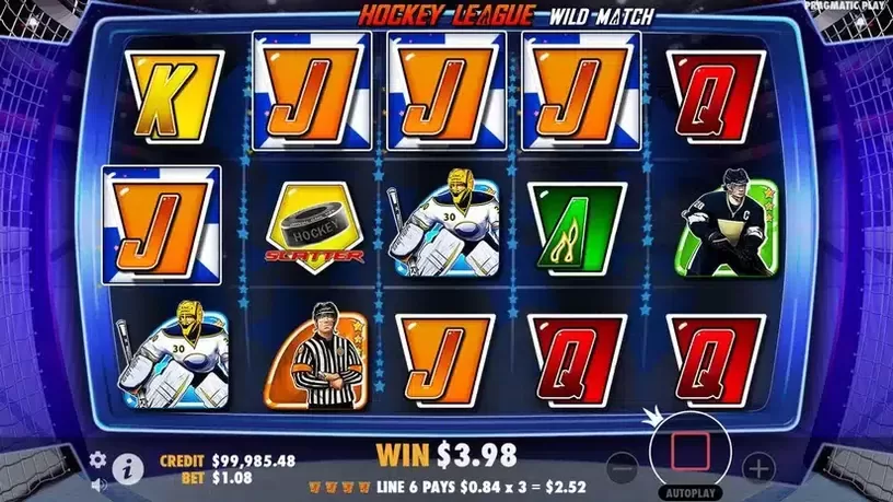 Hockey League Wild Match slot screenshot 4