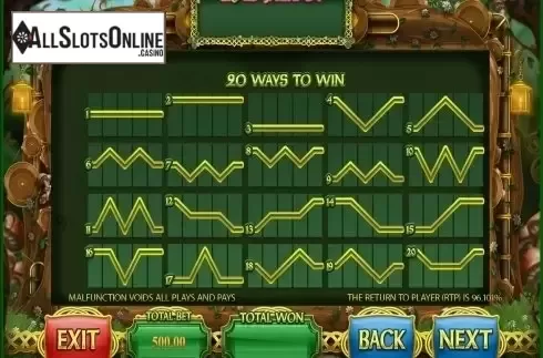 Paytable 3. Irish Gold (Blueprint) from Blueprint