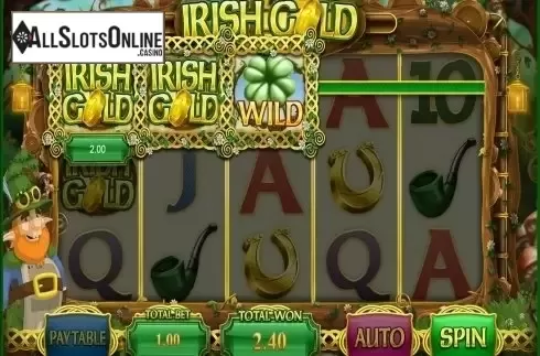 Wild win screen. Irish Gold (Blueprint) from Blueprint