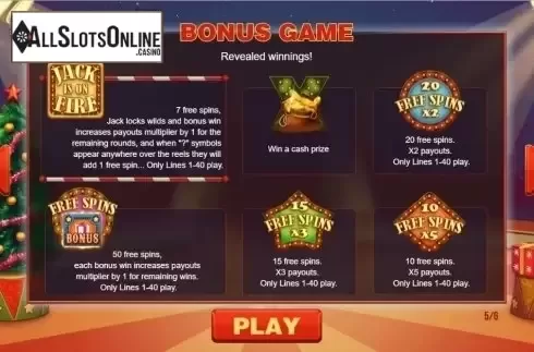 Bonus Game 2. Jack in the Box Christmas Edition from Pariplay