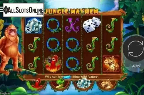 Reel Screen. Jungle Mayhem  from bet365 Software