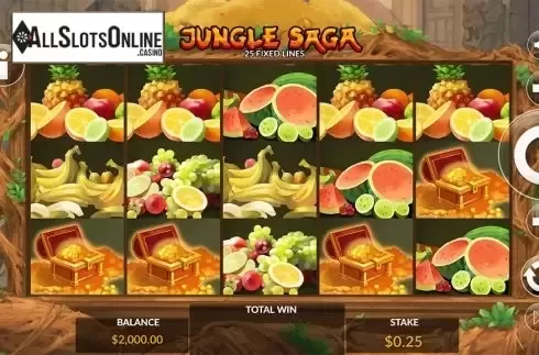 Reels screen. Jungle Saga from Maverick