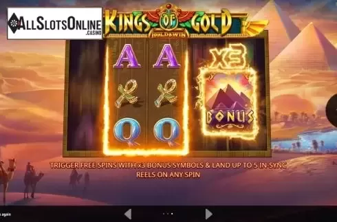 Start Screen. Kings of Gold from iSoftBet