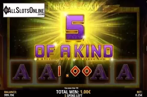 5 of a Kind. Kings of Gold from iSoftBet