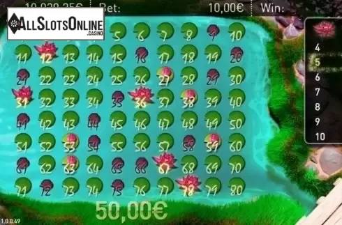 Win screen. Koi Keno from R. Franco