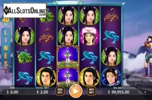 Reel screen. Legend of Paladin from KA Gaming