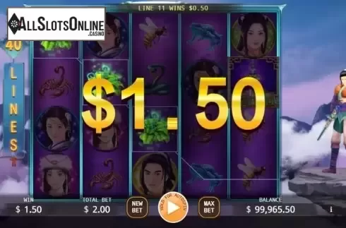Win screen 1. Legend of Paladin from KA Gaming