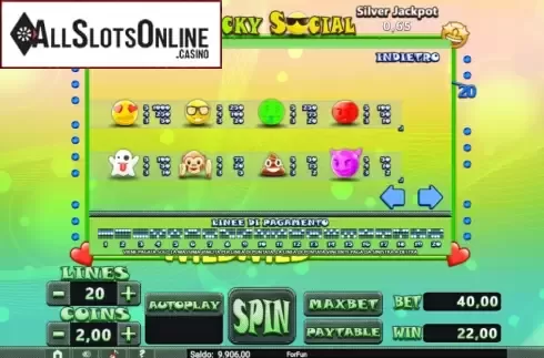 Paytable 2. Lucky Social from Tuko Productions