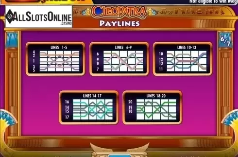 Screen7. MegaJackpots Cleopatra from IGT
