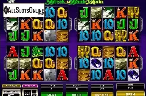 Screen8. Mega Spins Break Da Bank Again from Microgaming