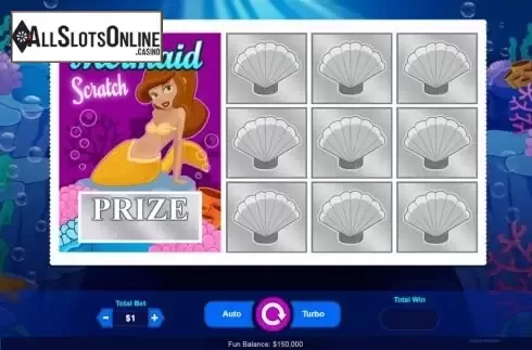 Scratch card game screen