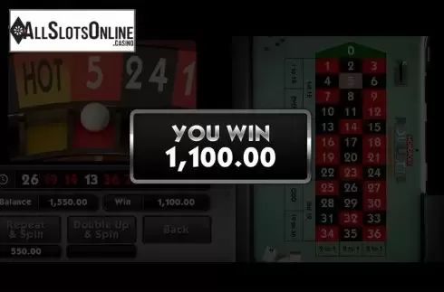 Win screen. Monopoly Roulette Hot Properties from SG