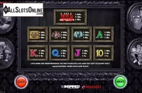 Screen2. Monster Cash from OpenBet