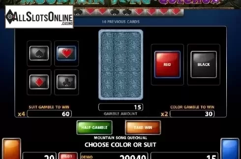 Double up. Mountain Song Quechua from Casino Technology