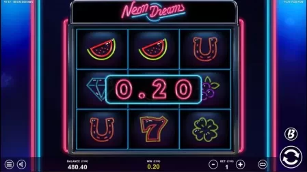 Neon Dreams slot screenshot 2