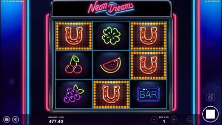 Neon Dreams slot screenshot 4