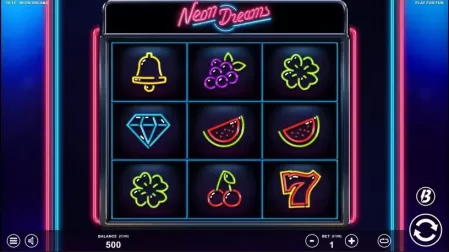 Neon Dreams slot screenshot 1