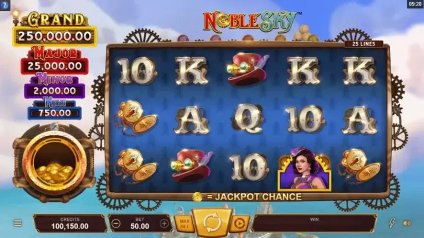 Noble Sky slot screenshot 1