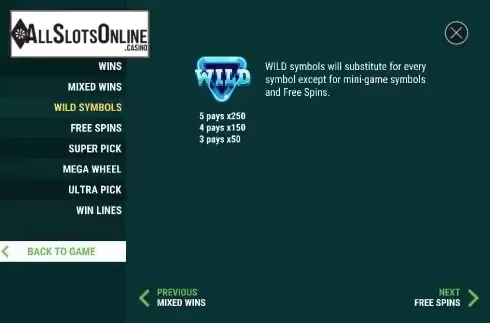 Paytable 4
