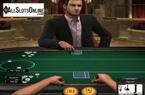 Game Screen. Poker3 Heads Up Hold'em from Betsoft