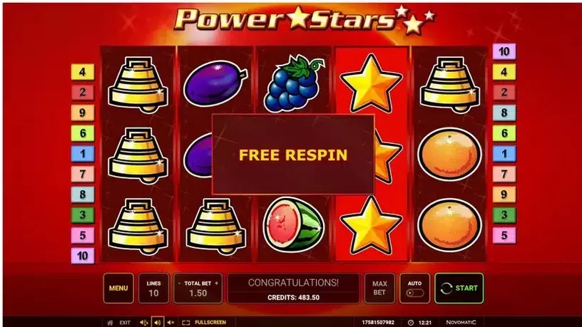 Power Stars slot screenshot 3