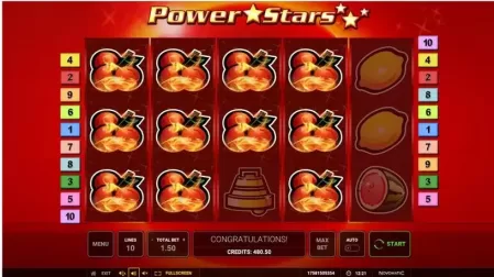 Power Stars slot screenshot 2