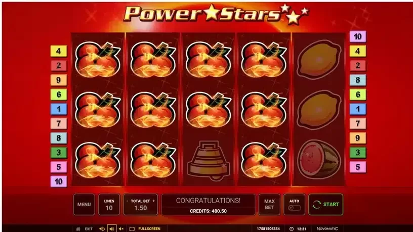 Power Stars slot screenshot 2
