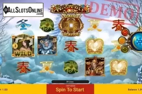 Winter. Prosperity Gods from Spadegaming