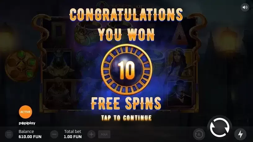 Queen of the Nile slot screenshot 3