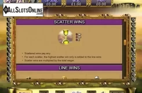 Scatter Wins. Quest For The Grail from Eyecon