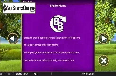 Paytable 7. Rainbow Riches Drops of Gold from Barcrest
