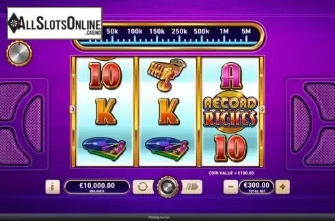 Screen2. Record Riches! from Playtech