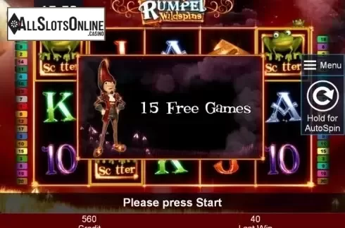 Free Spins. Rumpel Wildspins from Greentube