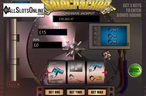 Game Workflow screen. Safecracker (Playtech) from Playtech