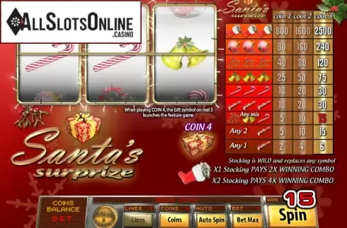 Win Screen. Santa's Surprize from Saucify