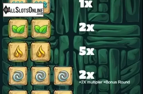 Paytable screen . Shaman's Jungle from Cubeia