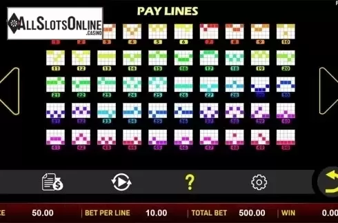Paytable 3. Sheng Xiao Chuan Qi from Aspect Gaming