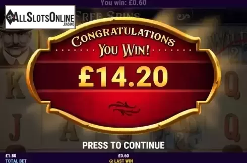Win Free Spins screen