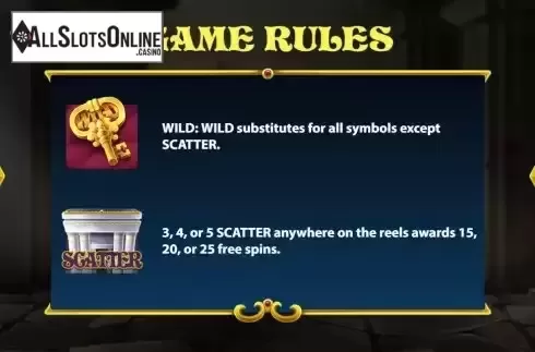 Special symbols screen