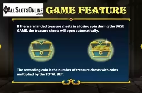 Treasure chest screen