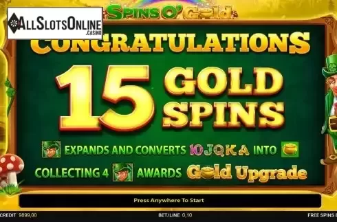 Free Spins Win Screen 2