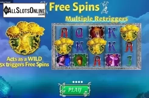 Start Screen. Splendour Forest from Max Win Gaming