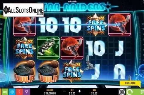 Game Workflow screen. Star Raiders from Pariplay