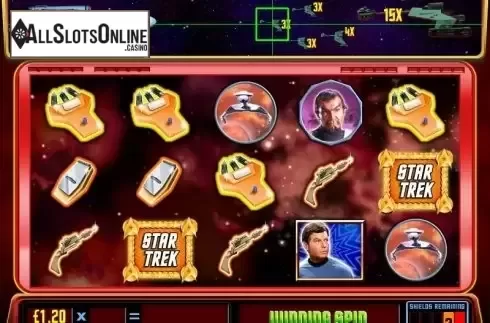 Multiplier screen . Star Trek Red Alert from WMS